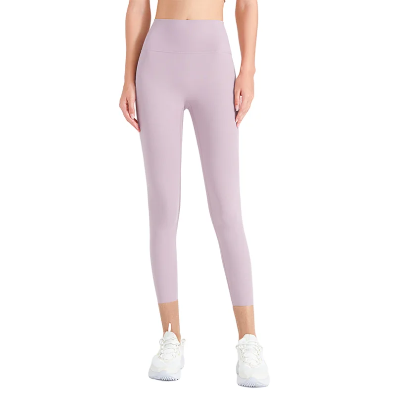 Sports Yoga Pants Female Nine Points High Waist Tight Pants Outdoor Breathable Fast Dry Running Fitness Training Leggings Mujer