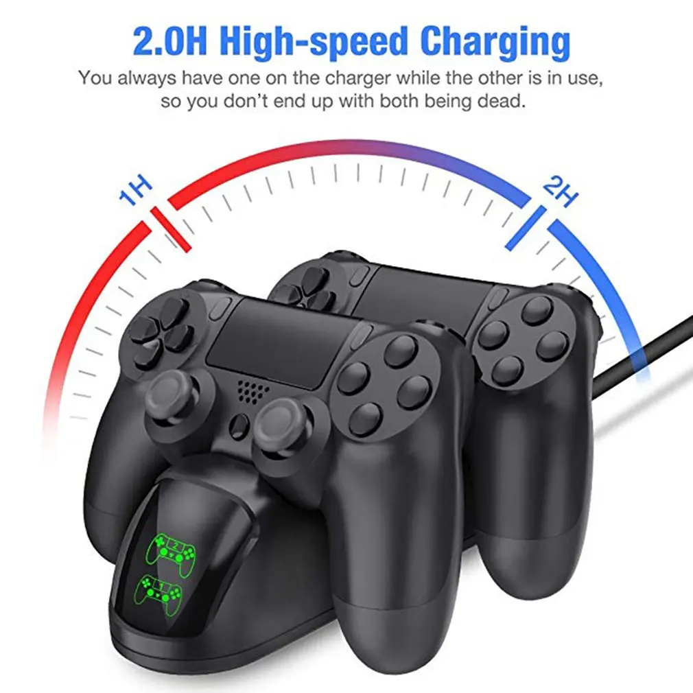 for PS4 Charging Base Wireless Game Controller Charger Dual Charging