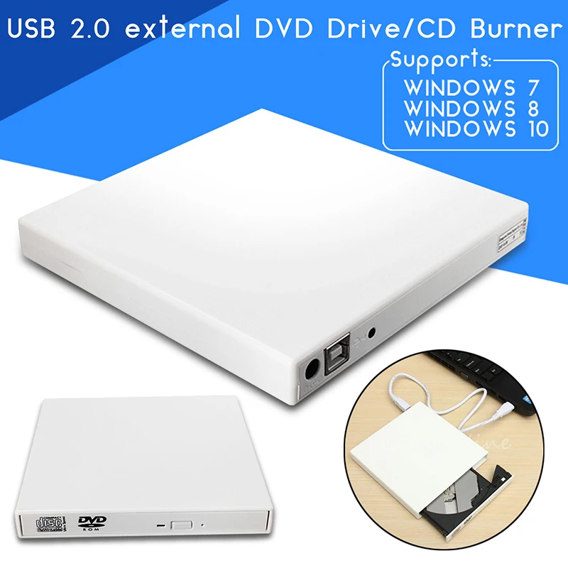 USB 2,0 CD RW горелки оптический привод Внешний DVD комбо CD/проигрыватель DVD rom Portatil для ноутбука hp Apple MAC компьютер Windows 7/8
