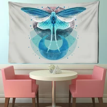 

Abstract Butterfly Tapestry Wall Hanging Psychedelic Bohemian Tapiz Kawaii Dormitory Bedroom Home Decor