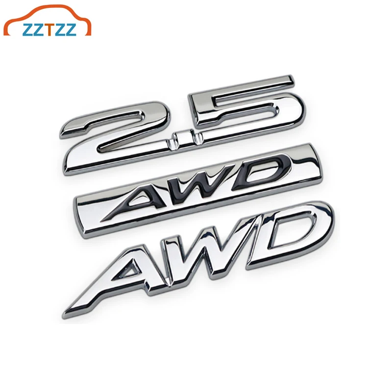 

1Pcs 3D Metal AWD Car Side Rear Trunk Emblem Badge Sticker Decals for Universal Cars Moto Bike Decorative Accessories