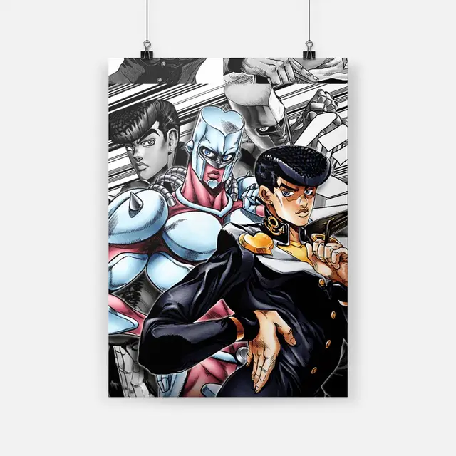 JoJo's Bizarre Adventure Diamond Is Unbreakable Higashikata Josuke And  Crazy Diamond Jojo Pose with Stand Poster Decorative Painting Canvas Wall  Art Living Room Posters Bedroom Painting 16x24inch(40x6 : : Home