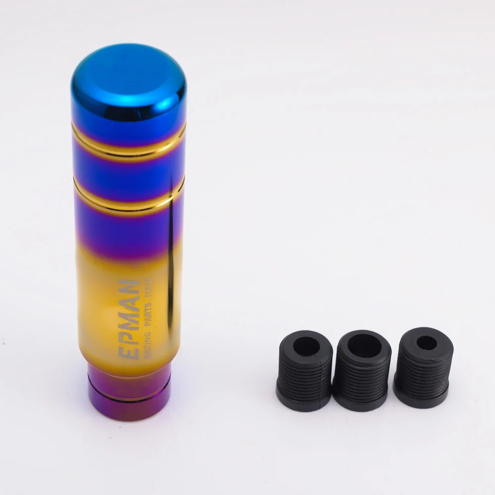 EPMAN JDM Burnt Blue Style Gold Aluminum 13 см ручка переключения передач Рычажная головка для