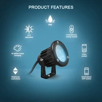 Smart Zigbee 3.0 LED Spike Lights Outdoor Landscape 7W IP66 Pro AC100-240V Garden Lamp For Exterior Roof Lawn Wedding Party 2