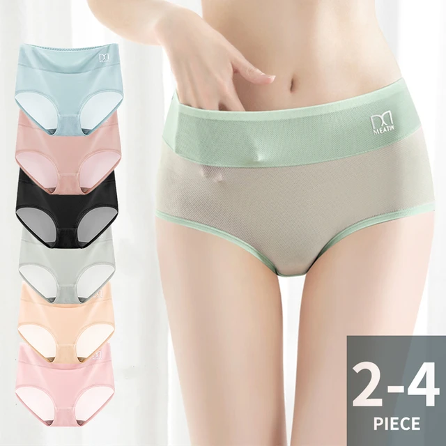 Soft MID Waist Panties Women Ultra Thin Ice Silk Underpants