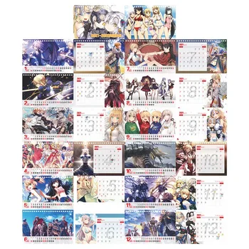 

2021 New Creative Anime One Piece Desk Calendar DIY Cartoon Figure Calendars Daily Schedule Planner Calendar Accessories