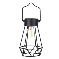 Настольная Вольфрамовая Лампа для двора Солнечная ламповая нить для сада кемпинга винтажная Декоративная наружная безрубная