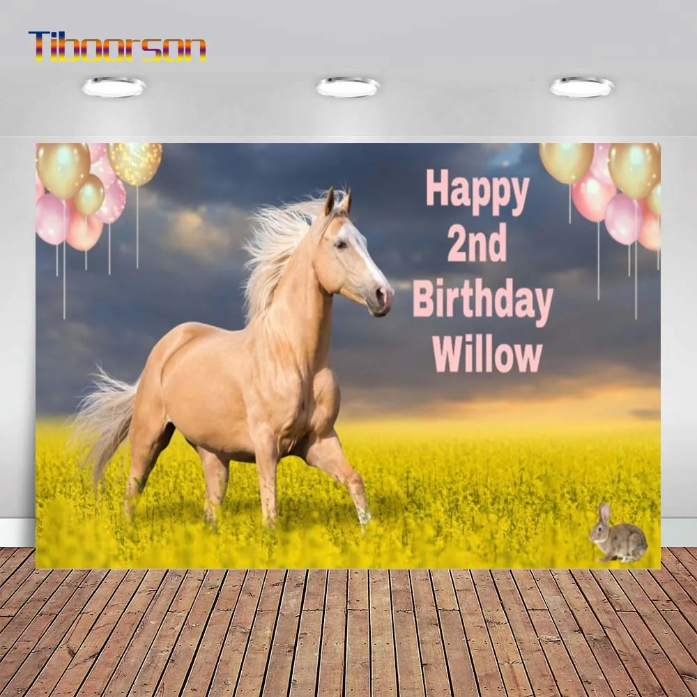 

Landscape Backdrop Spring Fairy Tale Forest Flowers Unicorn Wonderland Photographic Photozone Birthday Party Wall Decor