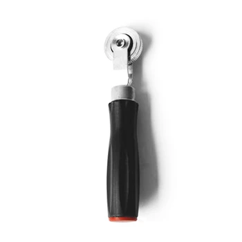 

Tire Patch Stitcher Car Truck Wooden Bearing Roller Handle Repair Tool Easy To Use Plastic Non-Slip Tyre Teeth Wheel Heavy Duty