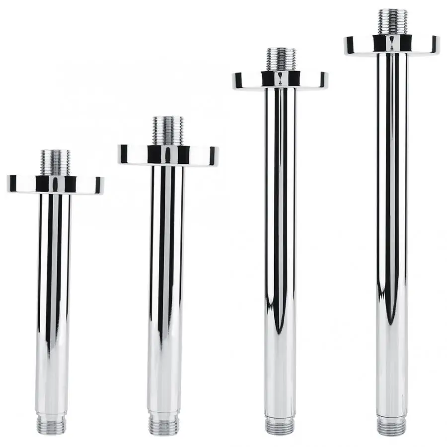 Shower Arm Tube 15/20/25/30Cm Round Top Shower Arm Tube Wall-Mounted Bathroom Ceiling Shower Head Extension Shower Arm Tube 15/20/25/30Cm Round Top Shower Arm Tube Wall-Mounted Bathroom Ceiling Shower Head Extension