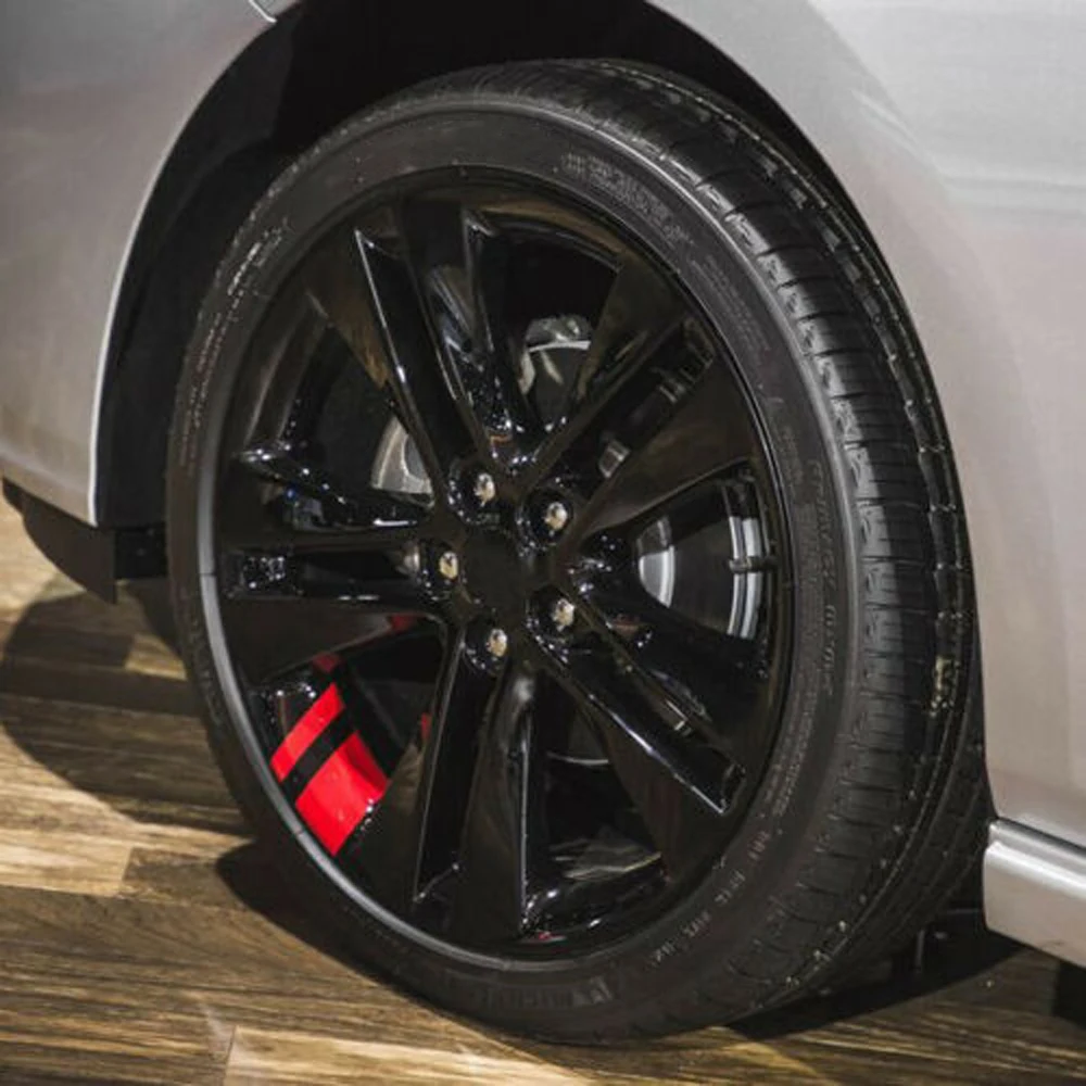 

6 шт., светоотражающие виниловые наклейки на обод колеса автомобиля, 16-21 дюйм