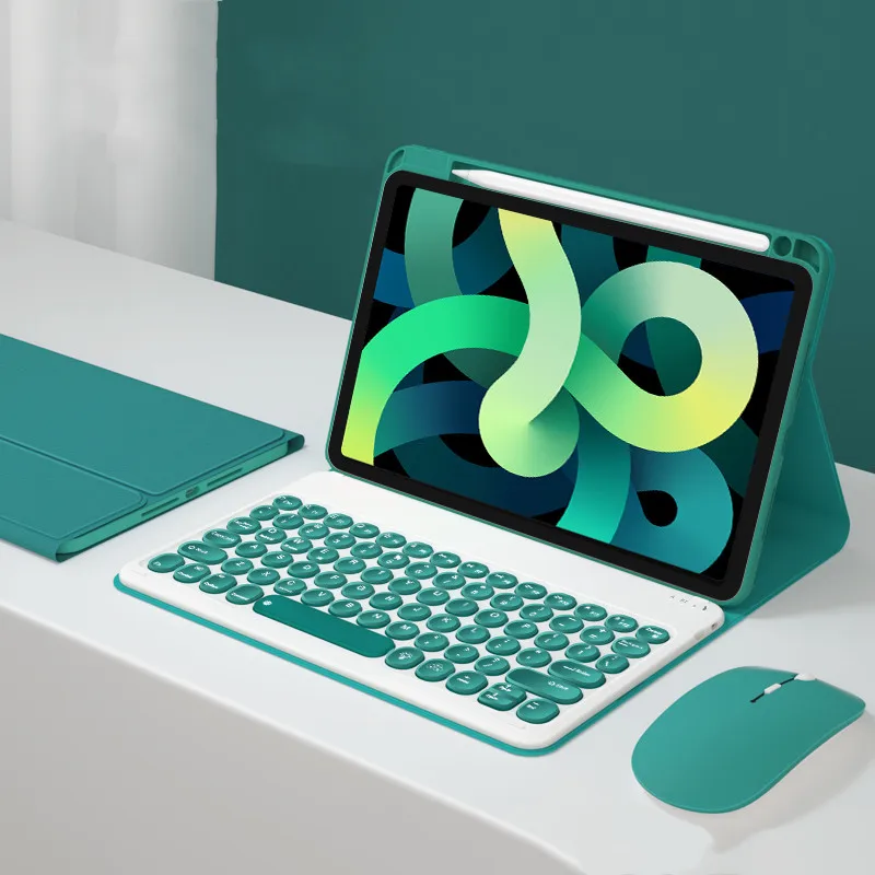 para ipad geração caso teclado espanhol russo lápis titular capa para ipad geração teclado capa