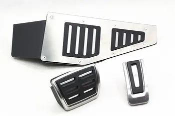 

Stainless Steel Auto AT Pedal Set Footrest Gas Brake Pedal for RHD VW Golf mk7 GTI R20 AUDI A3