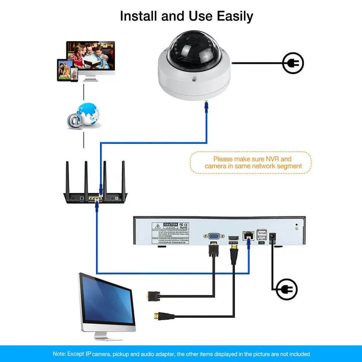Мини IP камера Супер HD 1080P ИК купольная камера POE 2MP IP камеры wifi камера wifi Поддержка ONVIF IR ночного видения