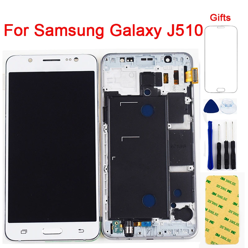 Скидка ЖК дисплей для samsung Galaxy J5 2016 J510 SM J510F J510FN J510M J510Y DS + кодирующий преобразователь сенсорного экрана в сборе