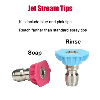 

Pressure Pivoting Coupler + Spray Nozzles + Adapter Kit Fit For Karcher K Series