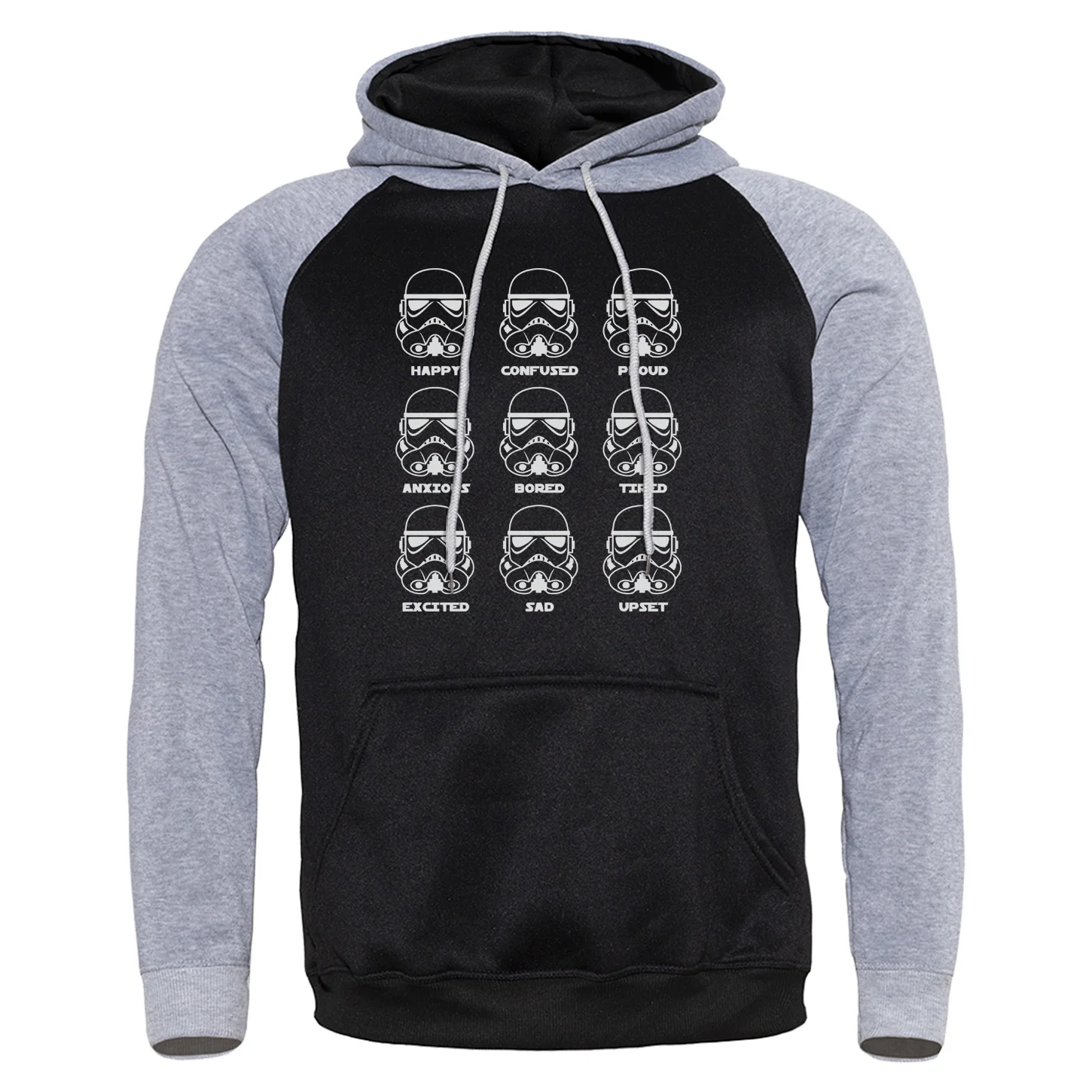 

Star Wars Cartoon Stormtrooper Hoodies Autumn Winter Sweatshirts Raglan Mans 2019 New Long Sleeve Funny Fashion Hoody Printed
