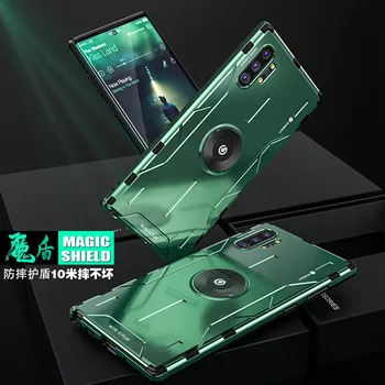 

Soft TPU Holder Shockproof Armor Metal Aluminum Case For Samsung Galaxy Note 10 Plus 9 Case Back Cover For Samsung S9 Plus Shell