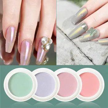 

Nail Glitter Dipping Powder Transparent Effect Nail Art Set Soild Powder Nail Art Decoration Spangles Chrome Nail Powder Nagels