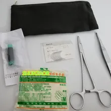 Медицинская кожа для практики наложения швов инструмент Sutura обучение модули комплект шовные иглы ножницы пинцет Доктор Медсестры обучение