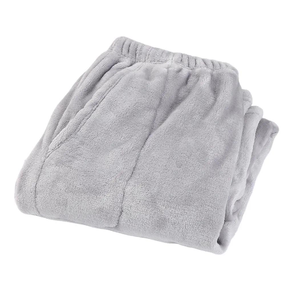 Новые зимние толстые коралловые флисовые брюки большого размера, Свободные теплые штаны, домашние штаны, теплые бархатные флисовые зимние штаны