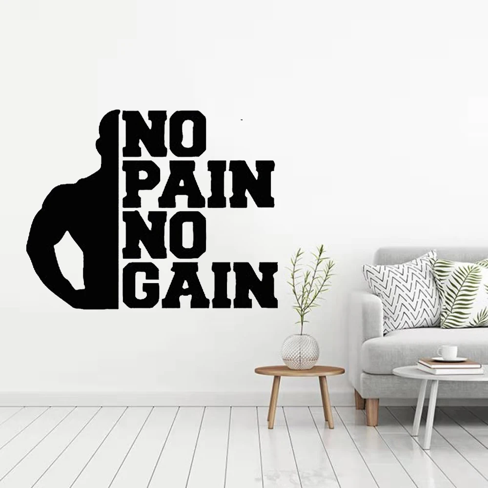 Gym Motivation Posters | Vinyl Wallpaper Murals | Bodybuilding Stickers -  Vinyl Sticker - Aliexpress