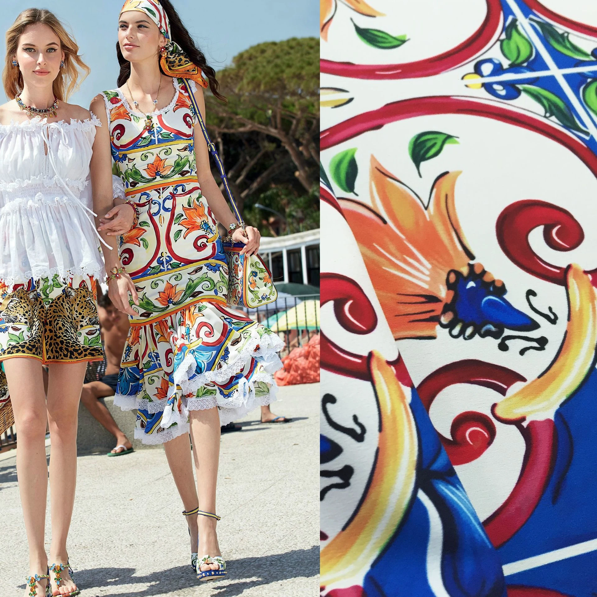 estampada Digital pintada a mano, Serie de flores para vestidos, camisas, Telas por metros, Material de costura|Tela| AliExpress