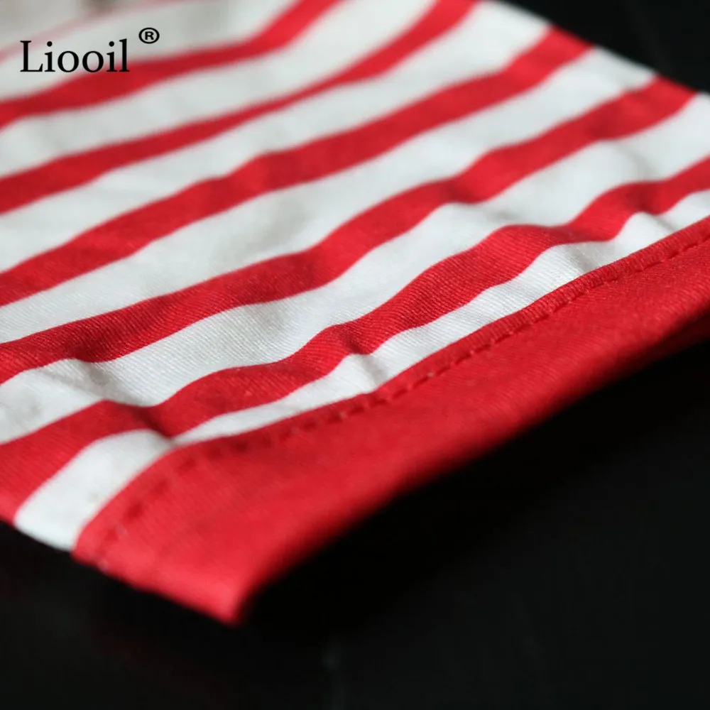 Liooil сексуальное Полосатое облегающее длинное Макси платье-футболка Женская Клубная одежда v-образный вырез африканские облегающие платья женские вечерние платья
