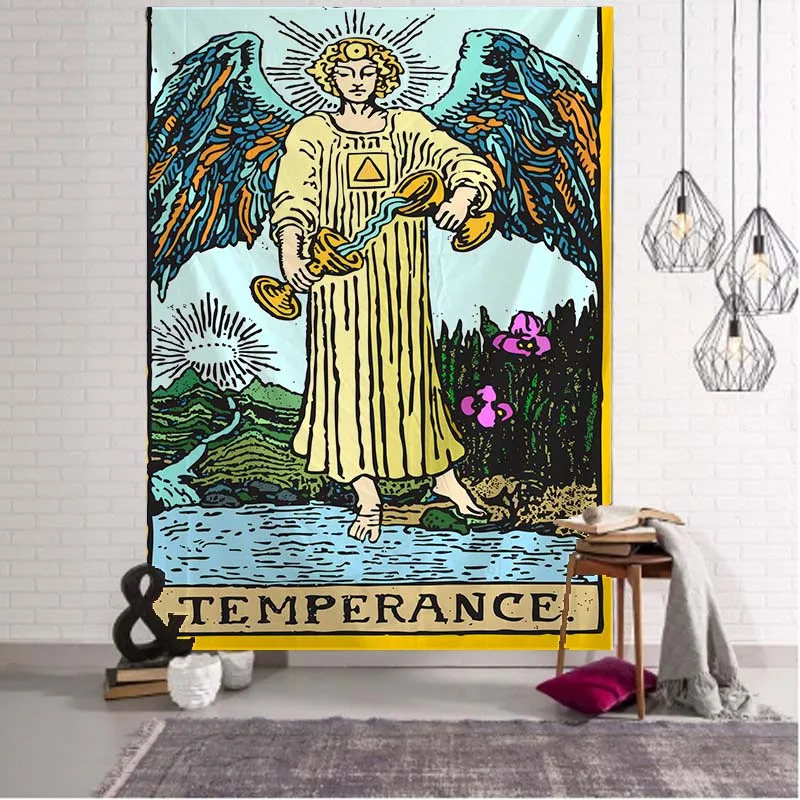 Tapestry decor tarot divination mandala bedspread bedroom covering sun moon
