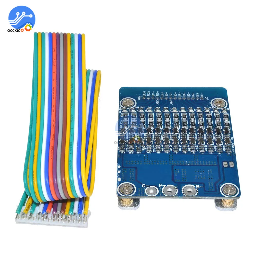 Bms 13 S 20A литий ионная литиевая батарея защиты печатная плата 48 V porta pilas 18650 recargable BMS