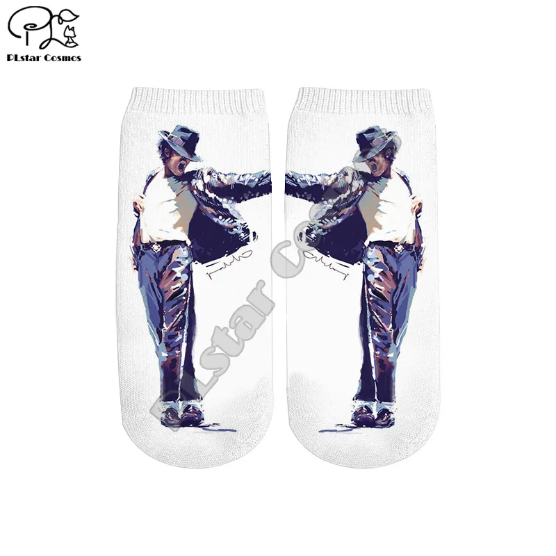 PLstar Cosmos Drop shipping Michael Jackson fashion 3DPrint Women/men/boy/girl Harajuku Colorful casual Short Ankle Socks Style2 Women’s Clothing cb5feb1b7314637725a2e7: 01|02|03|04|06