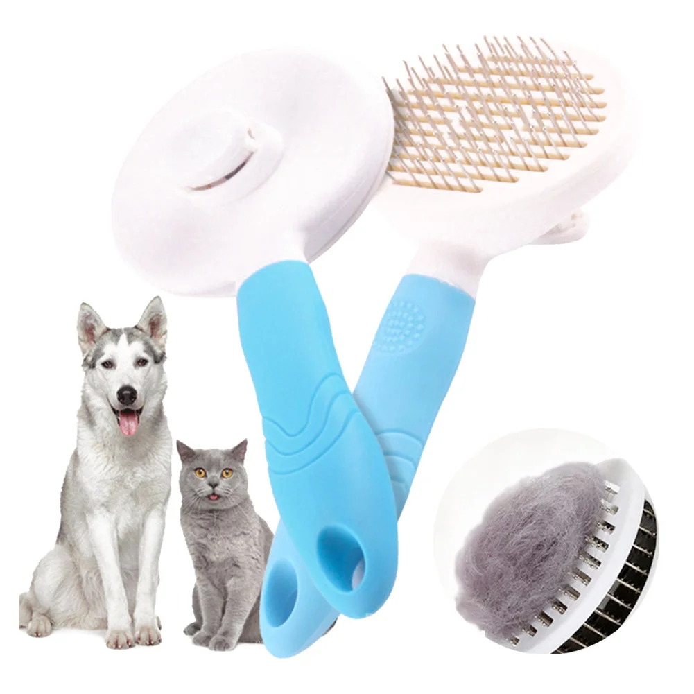 

Dog Hair Automatic Hair Brush Trimmer Removal Comb Grooming Cat Comb Pet Products Cat Flea Comb Pet Dog Grooming Toll Dropship