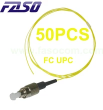 

FASO 50Pcs 1.5M FC/UPC Fiber Optic Pigtail Single Mode SX Core G657A2 0.9mm Pigtail Yellow LSZH Jacket