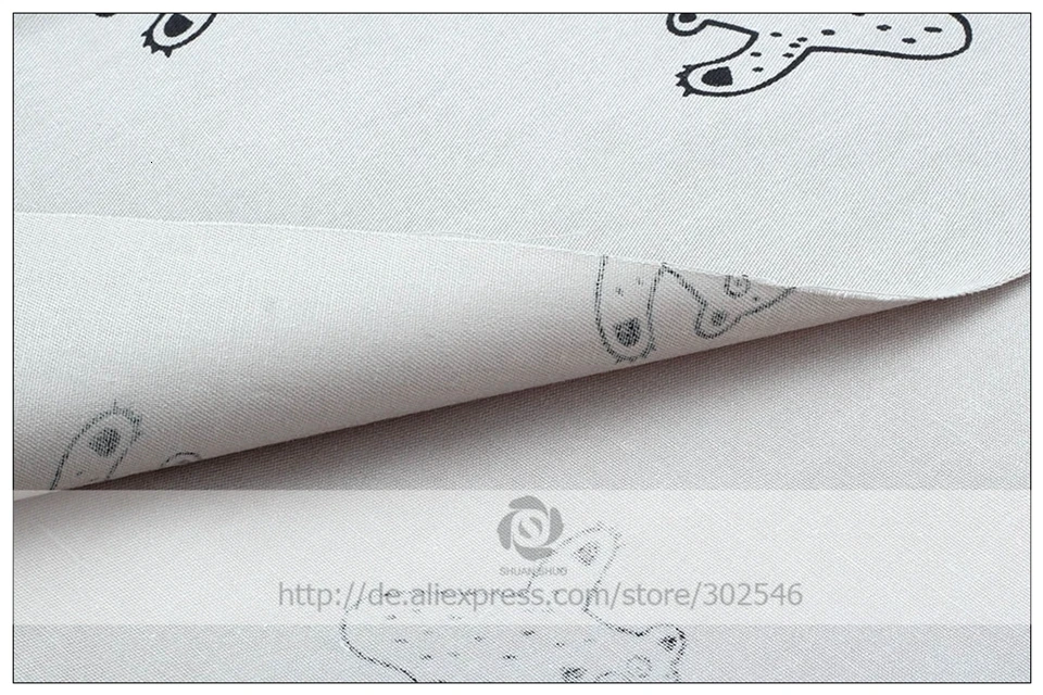 Shuanshuo, хлопковая ткань с рисунком кота, Лоскутная Ткань, сделай сам, для шитья, стеганное одеяло, материал для детей и кукол, 40*50 см, 6 шт