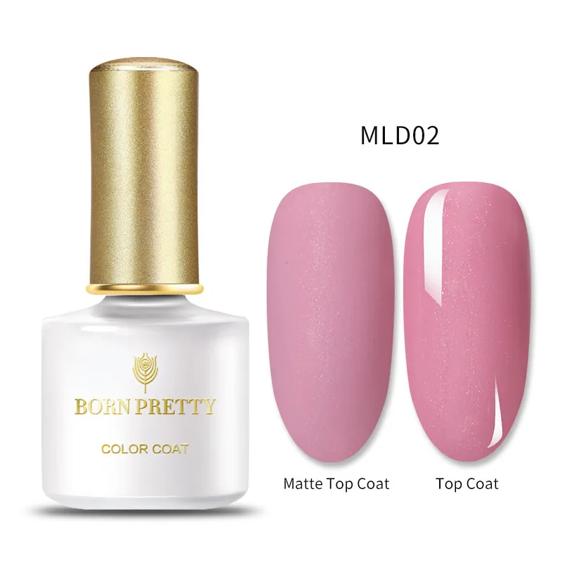MLD02 BORN PRETTY матовое верхнее покрытие Цветной Гель-лак для ногтей замачиваемый УФ светодиодный Гель-лак Перманентный маникюрный лак для ногтей - Цвет: MLD02