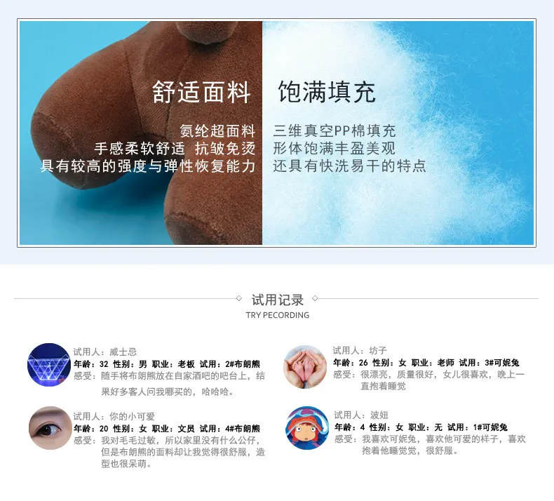 Подлинный авторизованный официальный Changyi новые продукты линии друзей серии вечерние очки в полоску коричневый медведь мягкая подушка