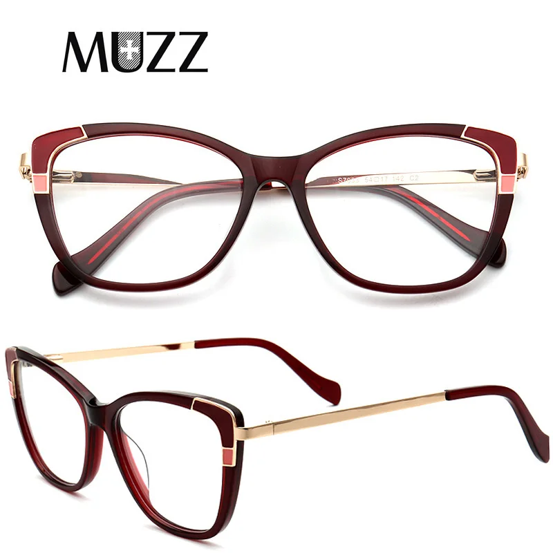 

Cat Eye Women Eyeglasses Frame Butterfly Glasses New Fashion Ladies Big Frame Acetate Optical Prescription Frame Goggles Eyewear