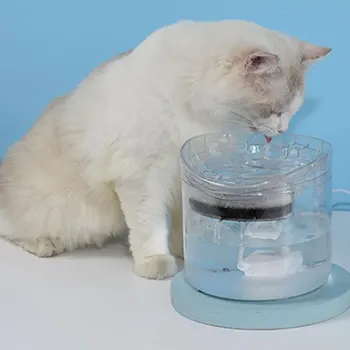 

1.8L Automatic Pet Cat Drinking Dispenser Transparent And Ultra Quiet Cat Water Fountain Filter For Cats US EU JP Plug