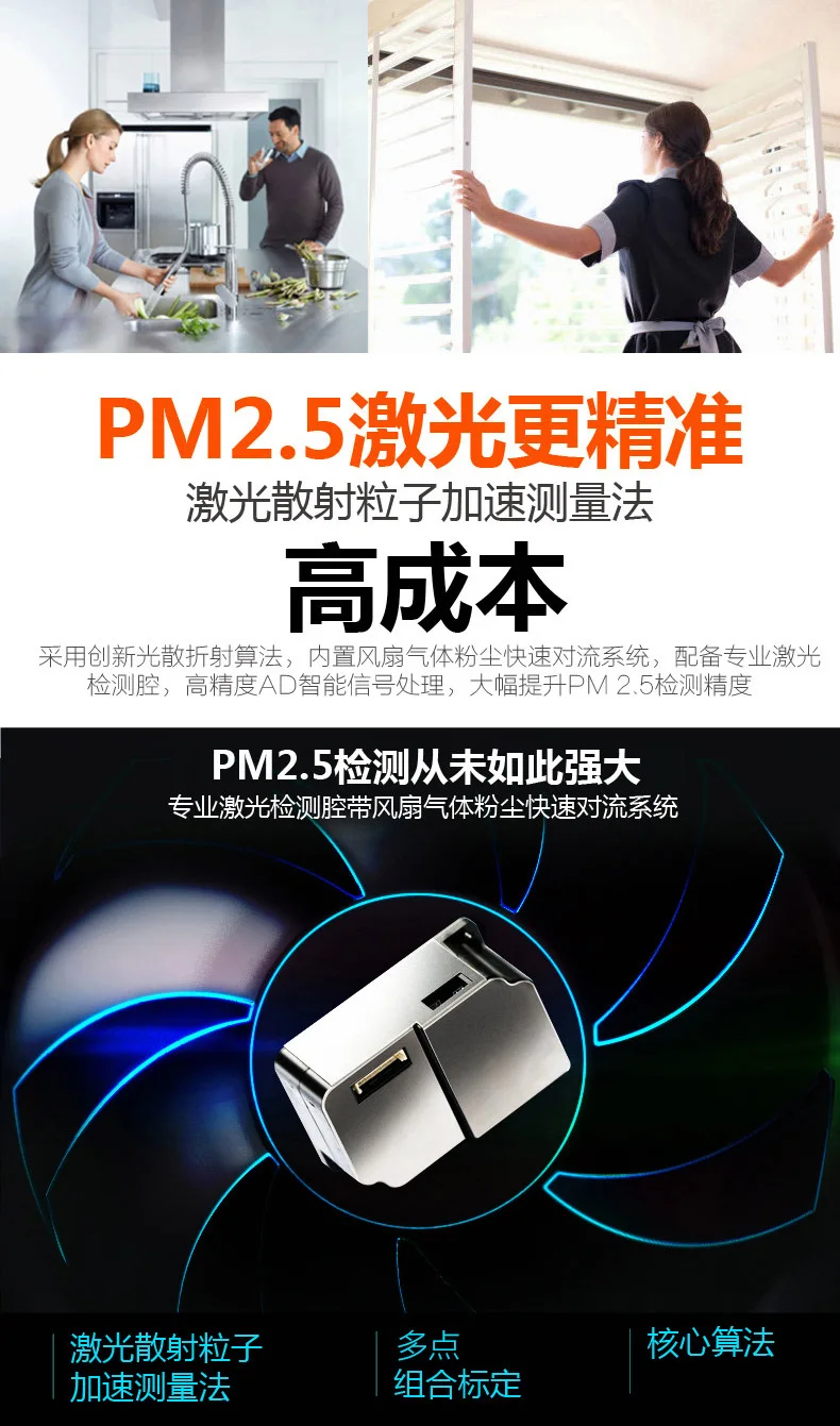 Бытовой формальдегид-детектор PM2.5 качество воздуха детектор smog тестер воздуха ЖК-дисплей USB зарядка детектор дыма окружающей среды