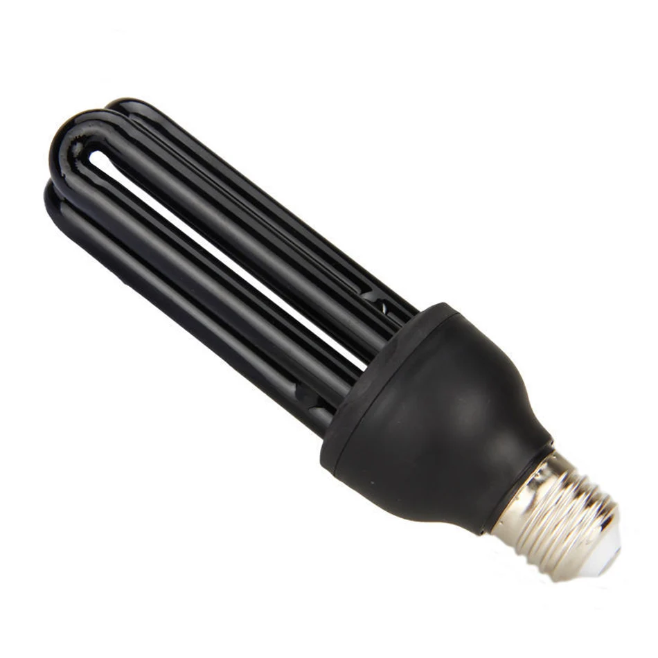 나선형 보라색 램프 조명 에너지 절약 블랙 라이트, 자외선 형광 CFL 전구, 220V, E27, 40W, 5 개
