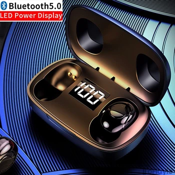 

Kowkaka Hot Bluetooth Headset6D Wireless Earphone Bluetooth V5.0 Sport In-Ear LED Display Stereo Earbuds with Microphone Headset