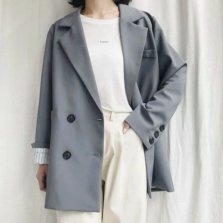 Heydress 2019 зимний женский Блейзер пиджак пальто двубортный хлопковый шикарный