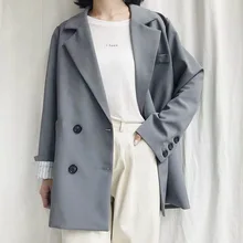 Heydress 2019 зимний женский Блейзер пиджак пальто двубортный