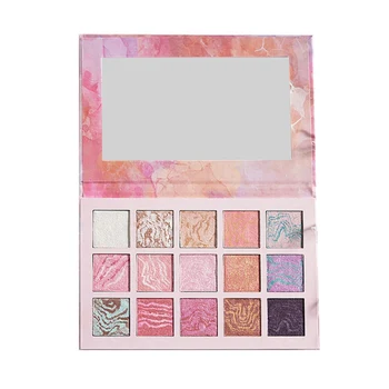

Glitter Baked Eye Shadow Palette Smudge-Proof Waterproof Easy To Color Eyeshadow 15 Colors