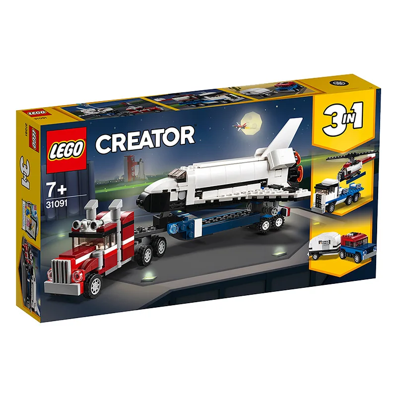 LEGO March New Products Flexible Creative Series Space Shuttle Freight Truck 31091 Lego Toy Building Blocks