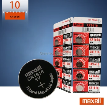 

10pc original brand For maxell cr1616 3v button cell coin batteries for watch DL1616 BR1616 ECR1616 5021LC L11 L28 KCR1616