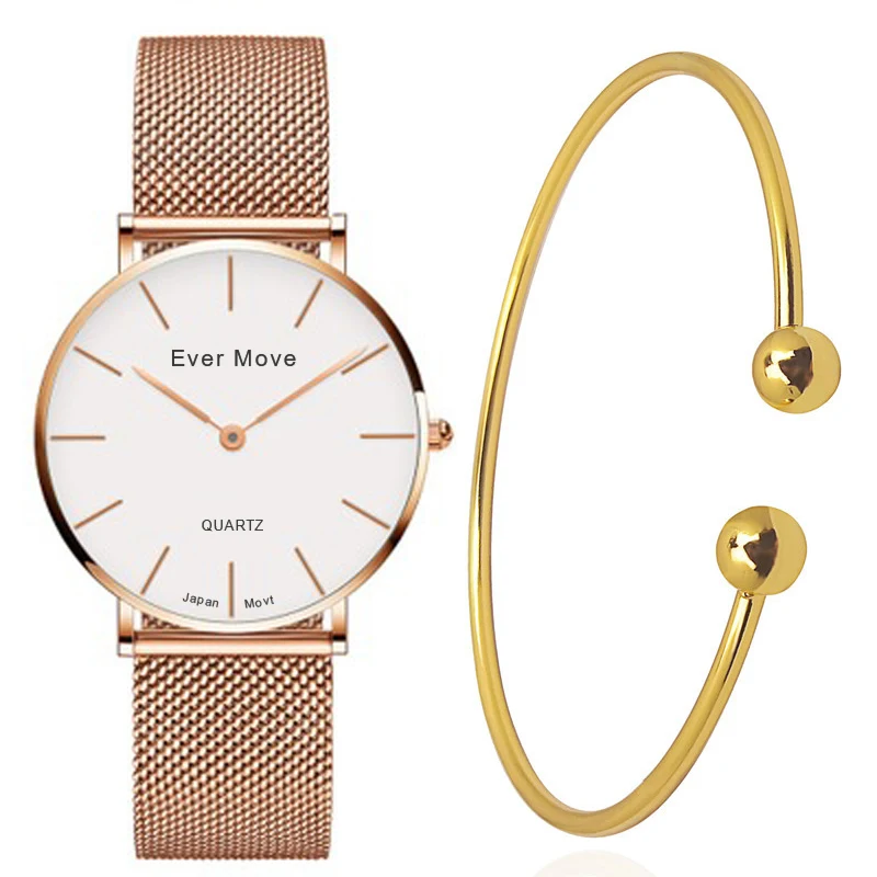2022 Luxury Women's Fashion Quartz Watch 30m Waterproof 36mm Dial Luxury Ultra-thin Gift Watch