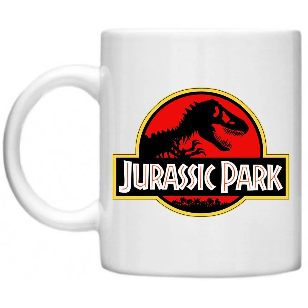 

11oz Jurassic Park World T-Rex Dinosaur Retro Movie Film Coffee Ceramic Mug