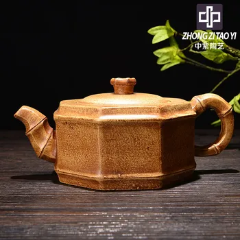 

In Purple Taiwan Backflow One Factory The Cultural Revolution Kettle Yixing Old Dark-red Enameled Pottery Teapot Manual Imitate