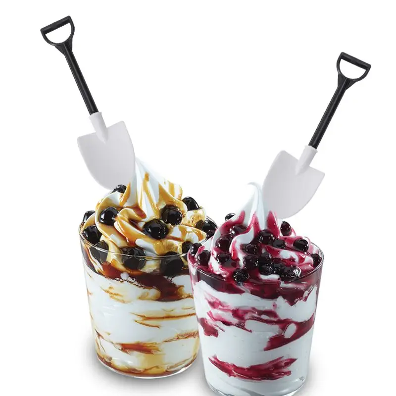 Одноразовая пластиковая лопатка форма десертная ложка мини мороженое пластиковая лопатка ложка для пудинга ложка для йогурта